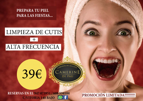 Limpieza facial + alta frecuencia